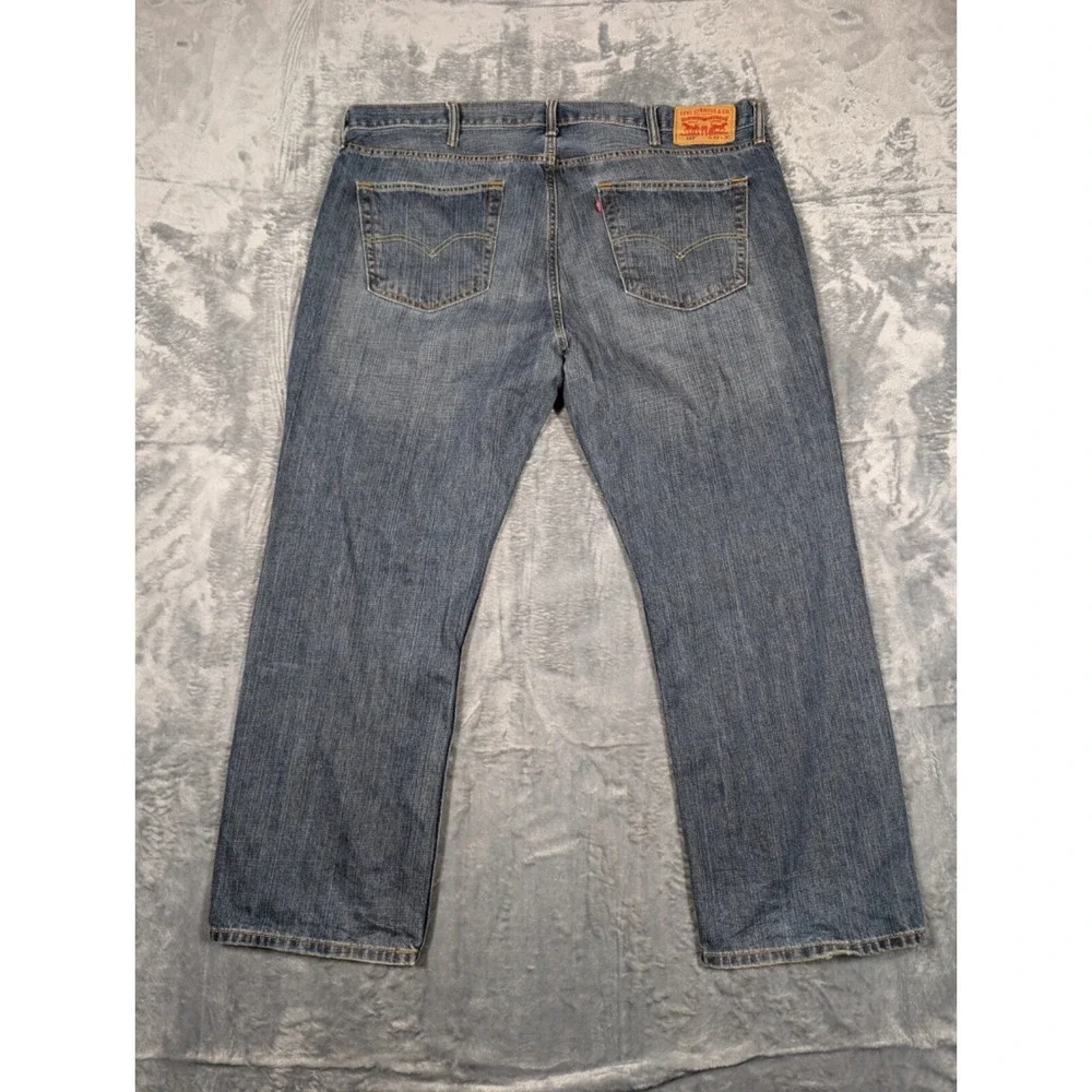 Levis 559 Mens Relaxed Straight Fit Blue Med Wash Jeans Sz 42x30